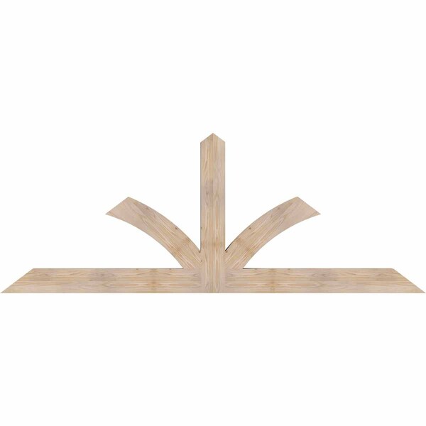 Ekena Millwork Richland Smooth Timber Gable Bracket, Douglas Fir, 96"W x 36"H x 3 1/2"D x 5 1/2"F, 9/12 Pitch GBW096X36X0406RIC00SDF - main